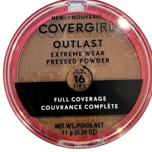 COVERGIRL Outlast Extreme Wear Full Coverage Presser Powder Soft Sable 875 NEW